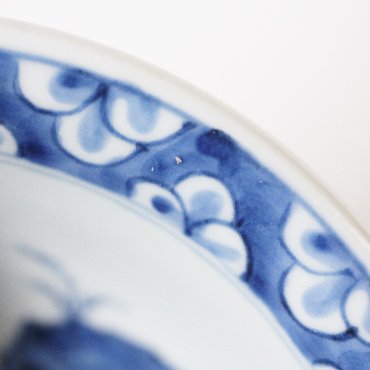 数と骨董】古伊万里染付太公望文鉢（その2）d16.1cm Imari Blue