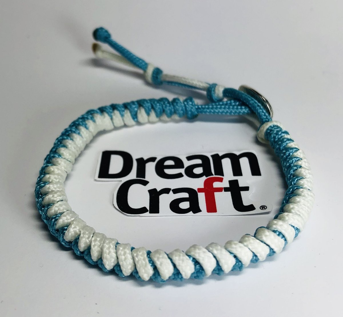 パラコード・ラップ・ブレスレット（カロライナブルー×蓄光） | DreamCraft