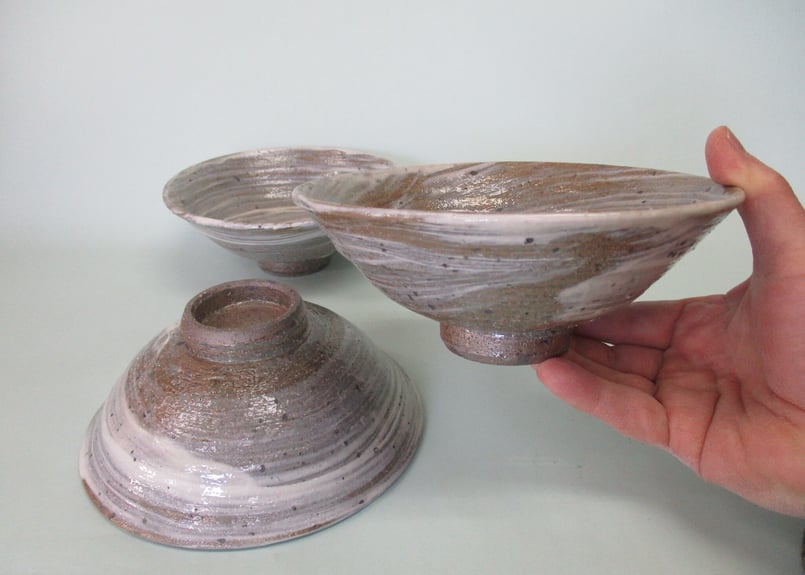 ☆ 父 藤平伸 藤平寧 作 青磁茶碗 銘 うい （共箱共布共栞）