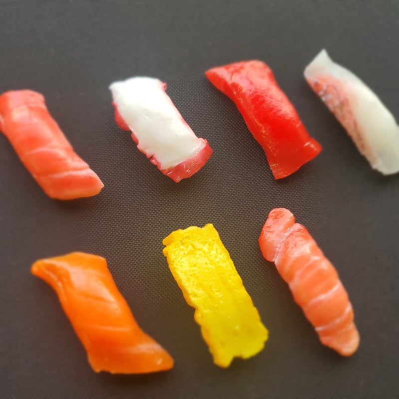大トロにぎり寿司。リアルな質感に仕上がってます！ | Food