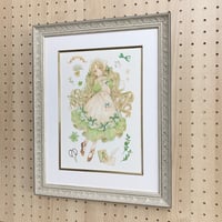 雲丹。アートプリント①「Green flower」（複製画）2101730051503
