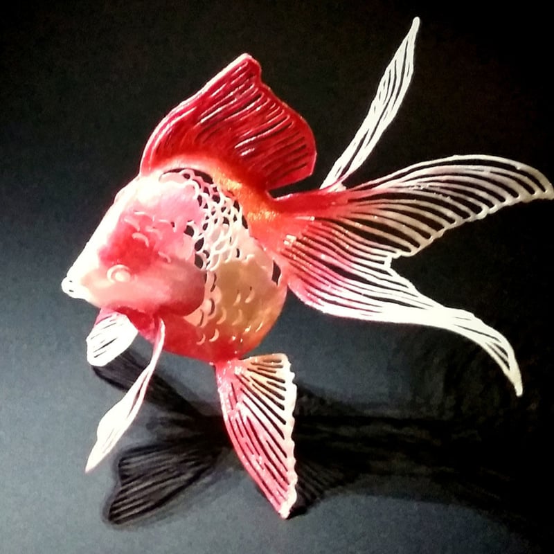 doArt.ファイバークラフト立体切り絵制作キット「金魚
