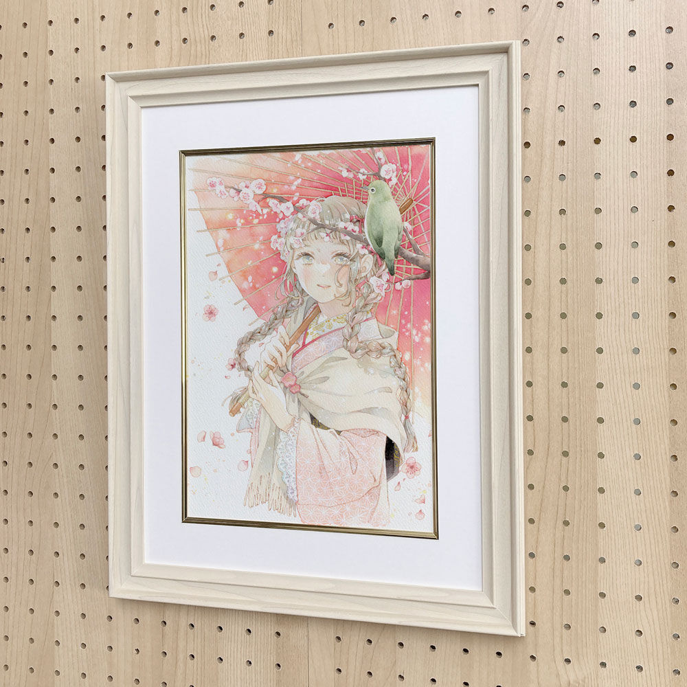 絵画 #flk041130 カグラバチ』フルカラーアートボード 暗がり ＜六平千鉱と昼彦