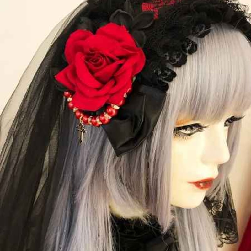 ◆morphose◆✨️レア✨️クラシカルシスターカチューシャ/エンジ 赤 新作公開☆クラシカルシスターシリーズ | メタモルフォーゼ大阪