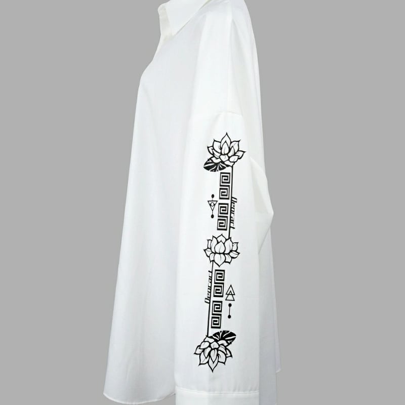 Deorart/ディオラート】 プリントスリーブ・ モンスターサイズシャツ