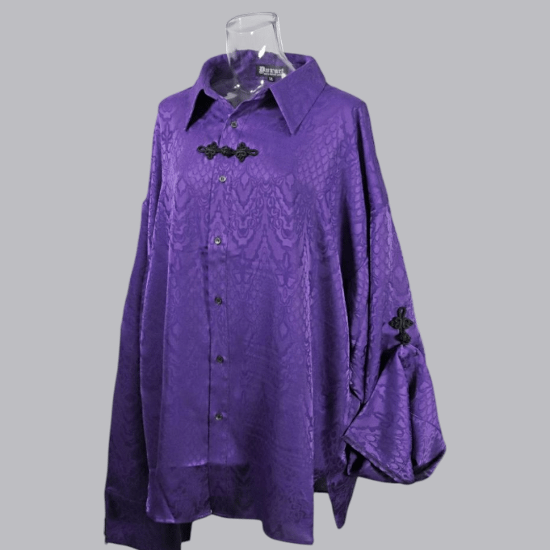 Deorart/ディオラート】キョンシースリーブ・中華 ギャング シャツ