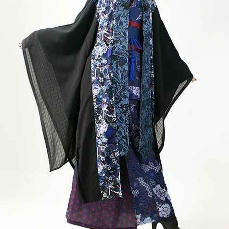 QutieFrash/キューティーフラッシュ】チャイナ着物ロングカーデ QutieFrash/キューティーフラッシュ】チャイナ着物ロングカーデ