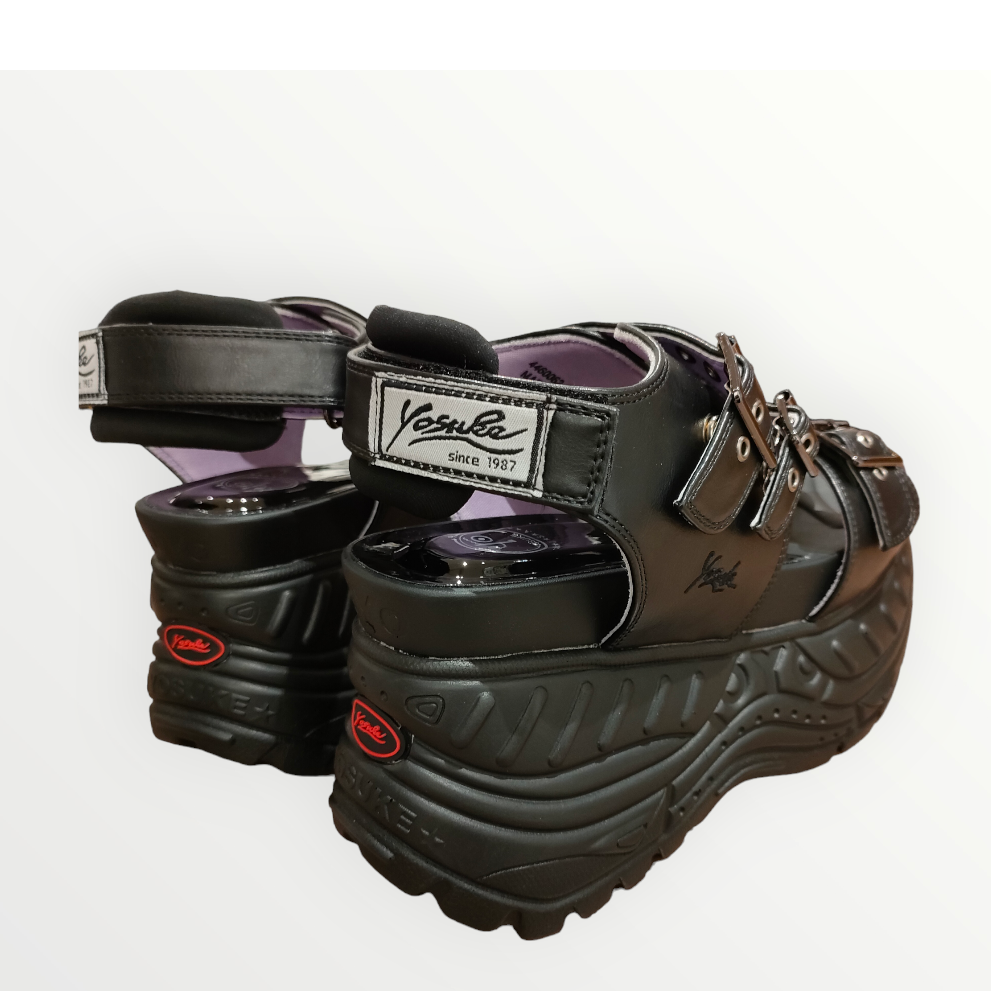 YOSUKE/ヨースケ】厚底サンダル (ブラック)【4468019 BL