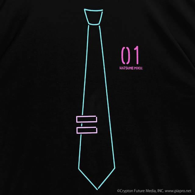 LISTEN FLAVOR リッスンフレーバー　初音ミク　袖ジップトップ 初音ミク 袖ジップトップ 【BLACK】 / 初音ミク×リッスン
