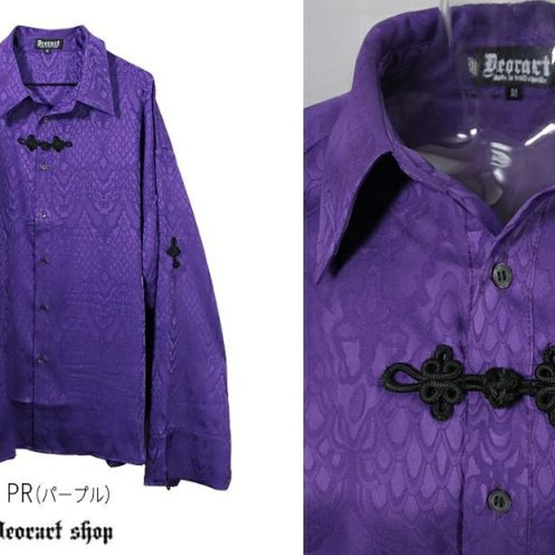 Deorart/ディオラート】キョンシースリーブ・中華 ギャング シャツ