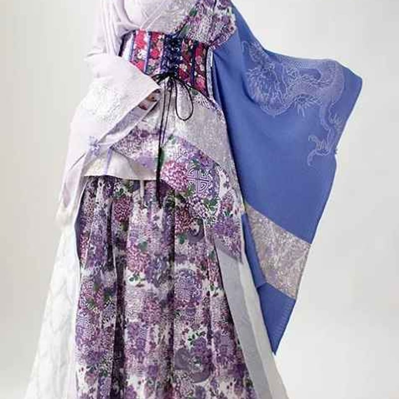 Qutie Frash キューティーフラッシュリボン帯コルセット紫