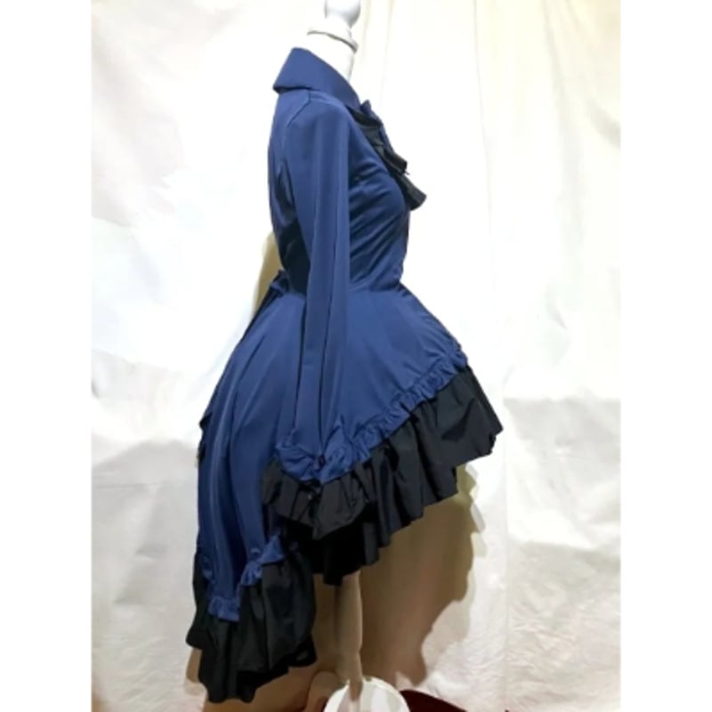 MARBLE/マーブル】ゴシック調ダイヤカットタイ付きブラウス型