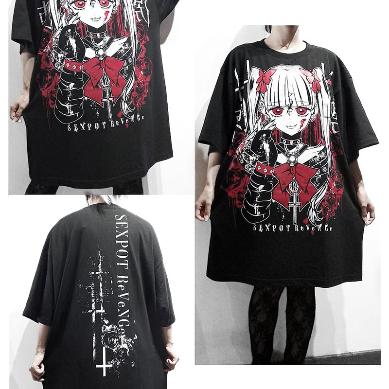 sexpot revenge セックスポットリベンジ　カスタム　カットソー sex pot revenge セックスポットリベンジ 半袖 Tシャツ - メルカリ