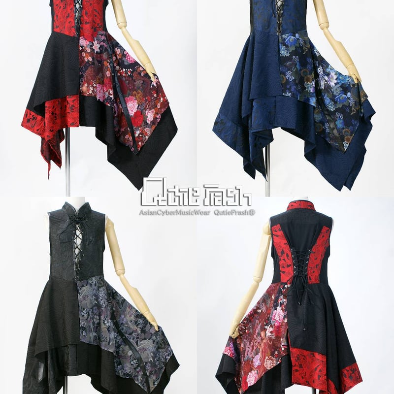 キューティーフラッシュ チャイナチュニック QutieFrash/キューティーフラッシュ】チャイナアシメチュニック