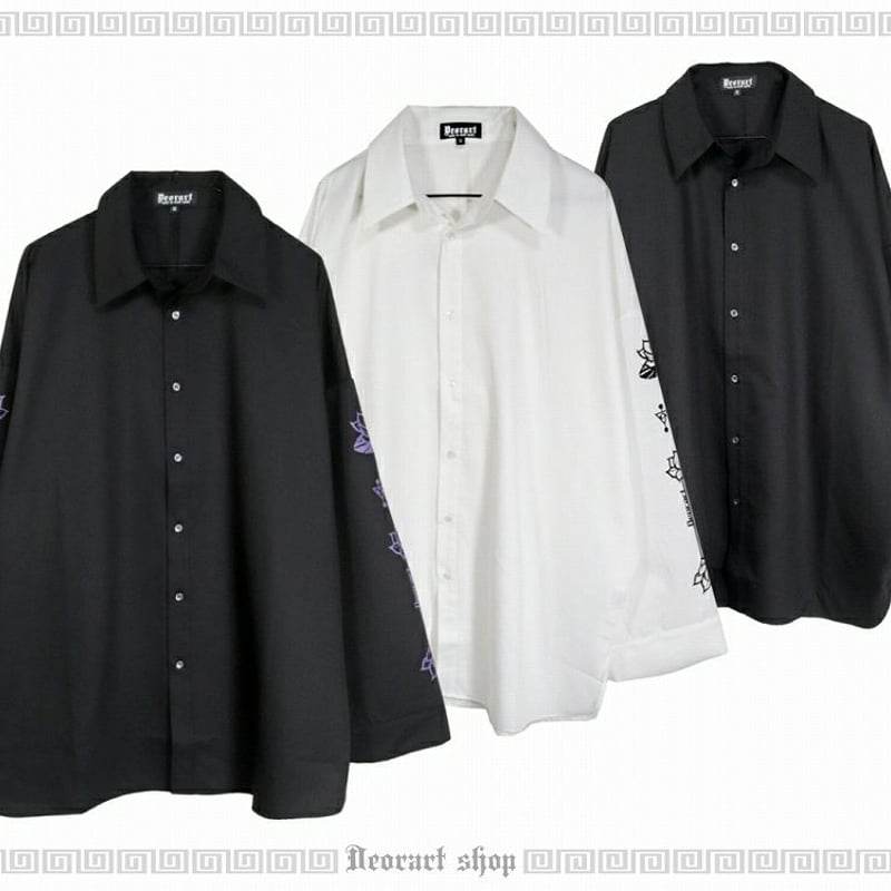 Deorart/ディオラート】 プリントスリーブ・ モンスターサイズシャツ