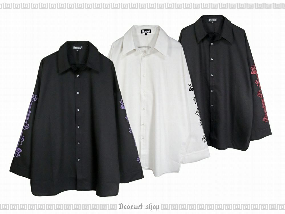 Deorart/ディオラート】 プリントスリーブ・ モンスターサイズシャツ