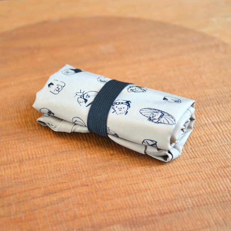 広重おじさんエコバッグ ベージュ | 中山道広重美術館webミュージアム