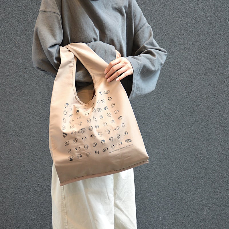 広重おじさんエコバッグ ベージュ | 中山道広重美術館webミュージアム