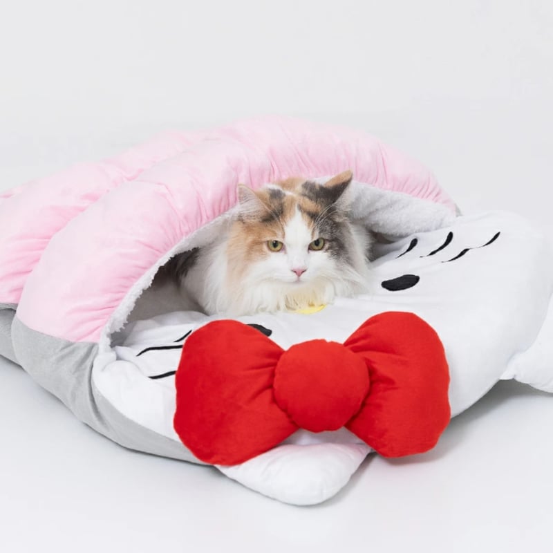 ハローキティもぐりんベッド 犬のベッド 布団 犬 猫 潜る 秋冬