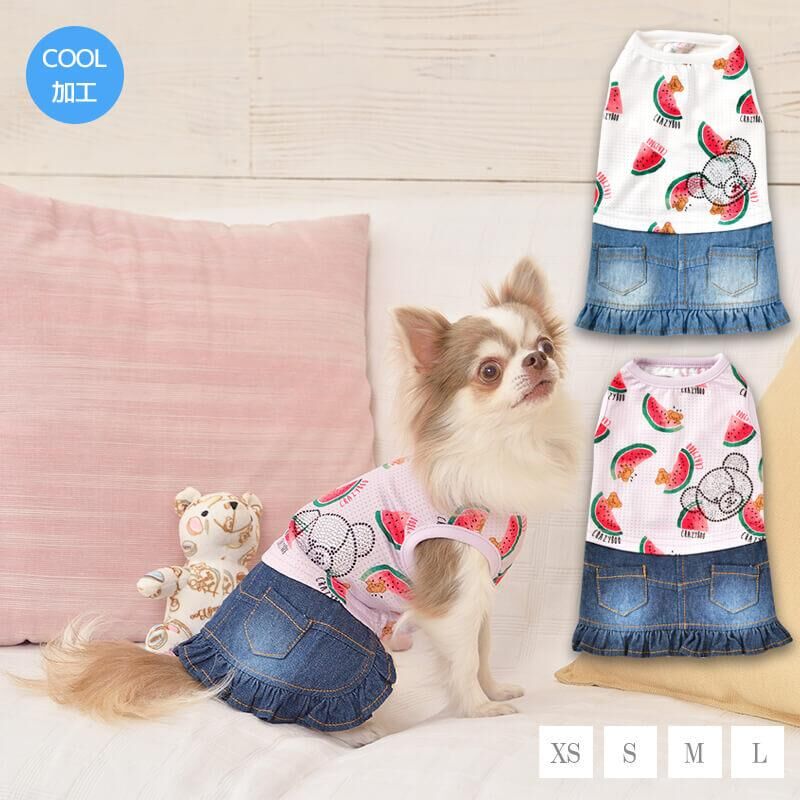 CRAZYBOO Baby クレイジーブー スイカプリントデニムワンピ CB164930