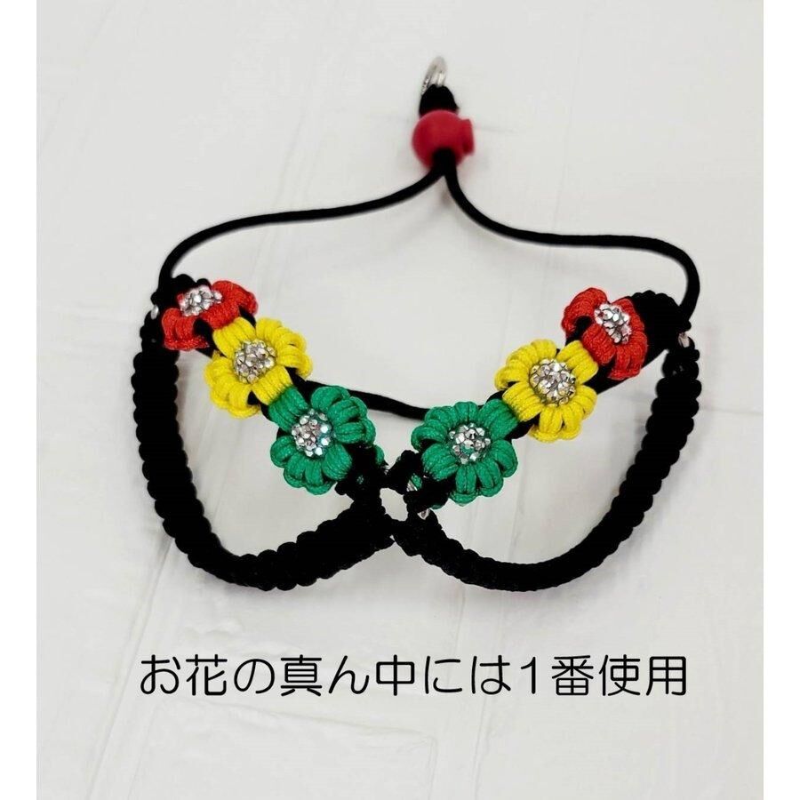 オプションのお花 Kaiware パラコード首輪お花 カラー ひまわり 花