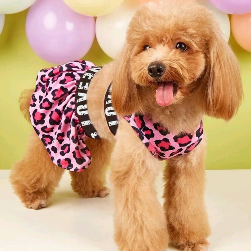 犬用 タンキニ スポーツウェア ビキニ レオパード柄 春夏 犬服 犬