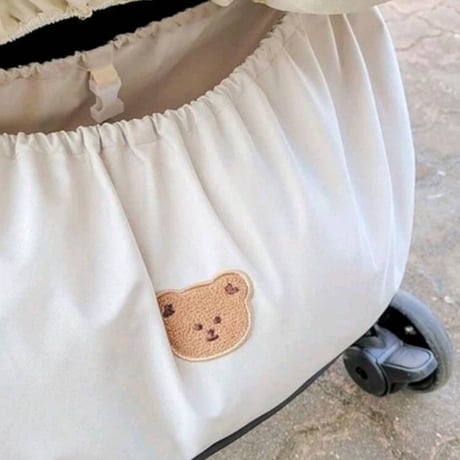 くまさんバック バギー ベビーカー ベージュ 小型犬 折りたためる 軽い 収納付き 布製 チワワ ヨーキー ポメラニアン トイプードル
