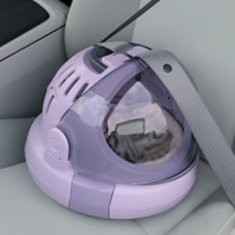 コロル おでかけネコベッド Sサイズ 小型犬 キャリーバック 猫 ドーム型 ドライブベッド プラスティック