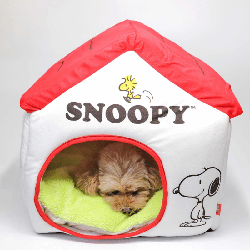 PEANUTS スヌーピーハウス ホワイト SN213-053-012 犬のベッド 犬用