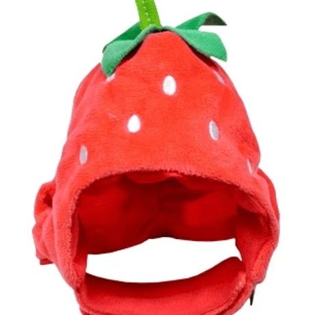 いちご帽子　ハット　コスプレ　ストロベリー　犬　猫　ペット　帽子　苺　イチゴ