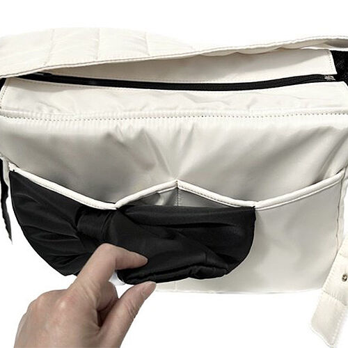 グレージュ 【GODPIVA】クラシックリボンキャリーバッグ［ゴッドピバ］