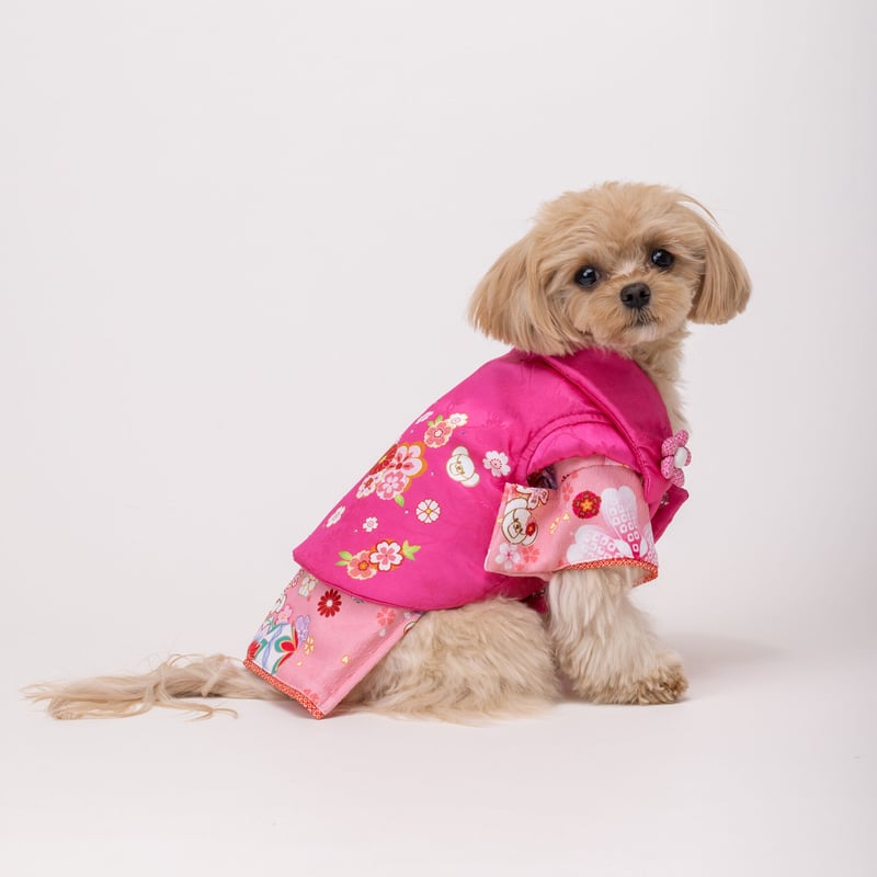 和花柄 被布 コート クレイジーブー crazy boo アウター CB231052 犬の