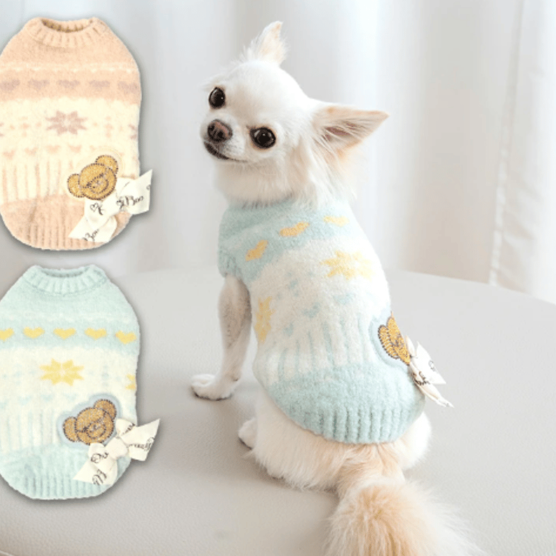 CRAZYBOO ノスタルジック柄ニット クレイジーブー 犬 服 犬服 CB241078