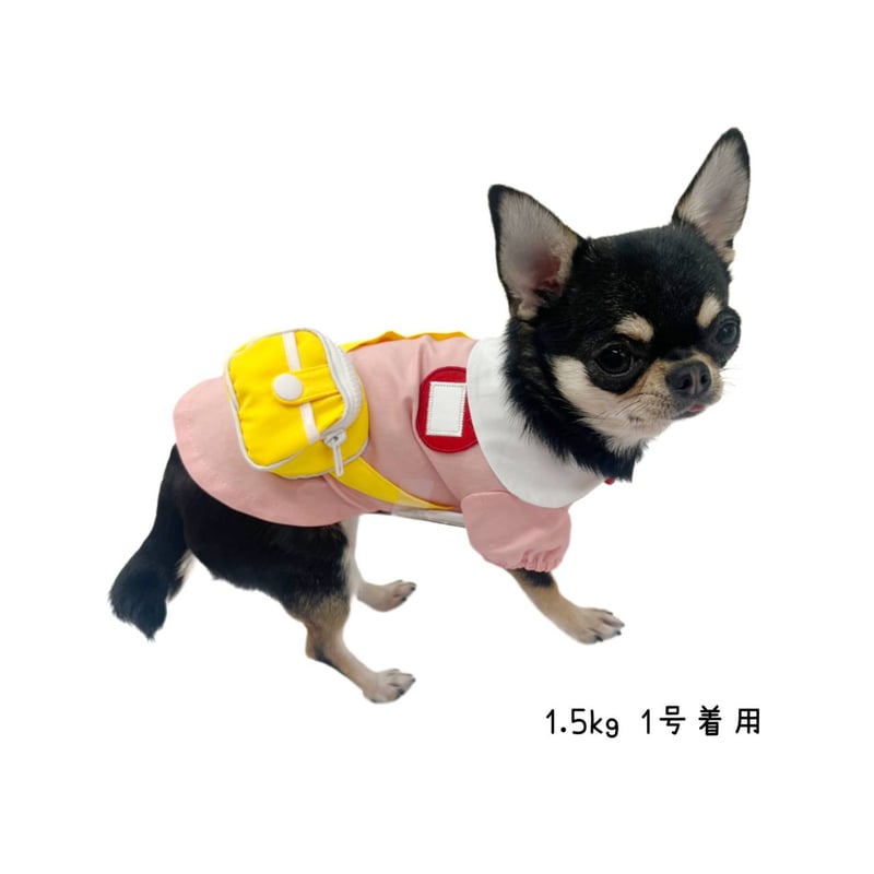 幼稚園スモック 犬服 可愛い コスプレ 園児服 コスチューム 小型犬