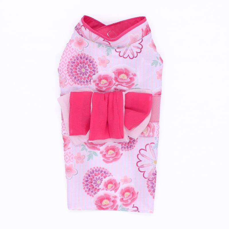 浴衣 金魚柄 犬の服 ボタン柄 ドッグウェア 春夏浴衣 犬の浴衣 犬の