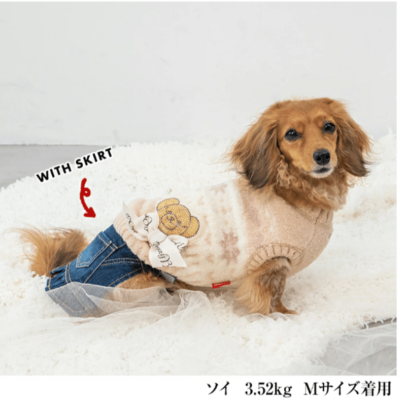 CRAZYBOO ノスタルジック柄ニット クレイジーブー 犬 服 犬服 CB241078