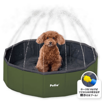 犬用プール ペットプール スプラッシュプール 犬 水遊び 噴水プール ドッグプール 折りたたみプール 空気入れ不要 小型犬 中型犬 夏用品 熱中症対策 ペット用プール ビニールプール