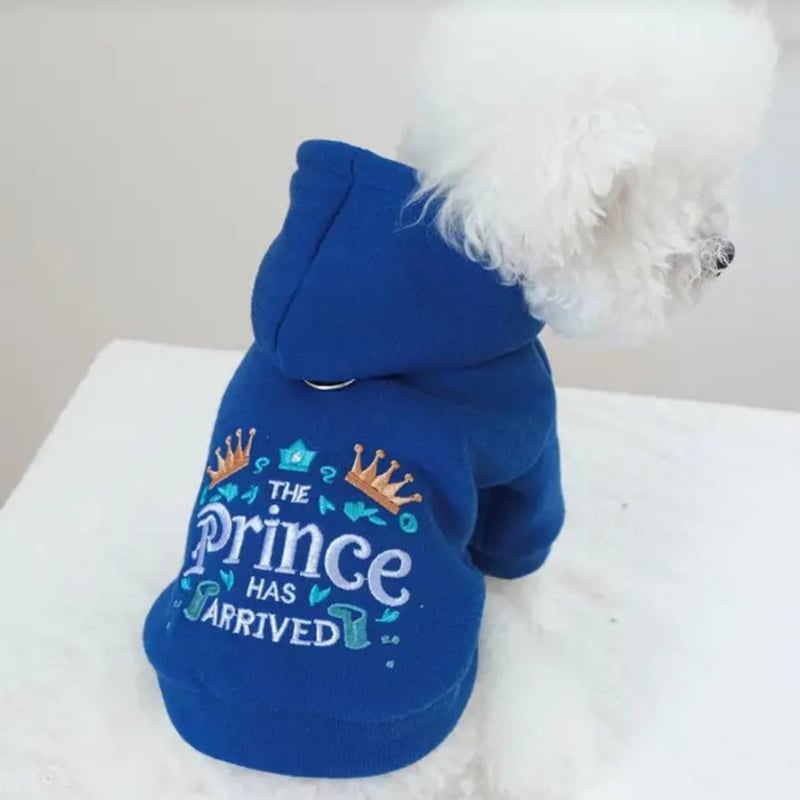 パーカー 犬の洋服 犬服 犬 秋冬 刺しゅう入り 可愛い お揃い