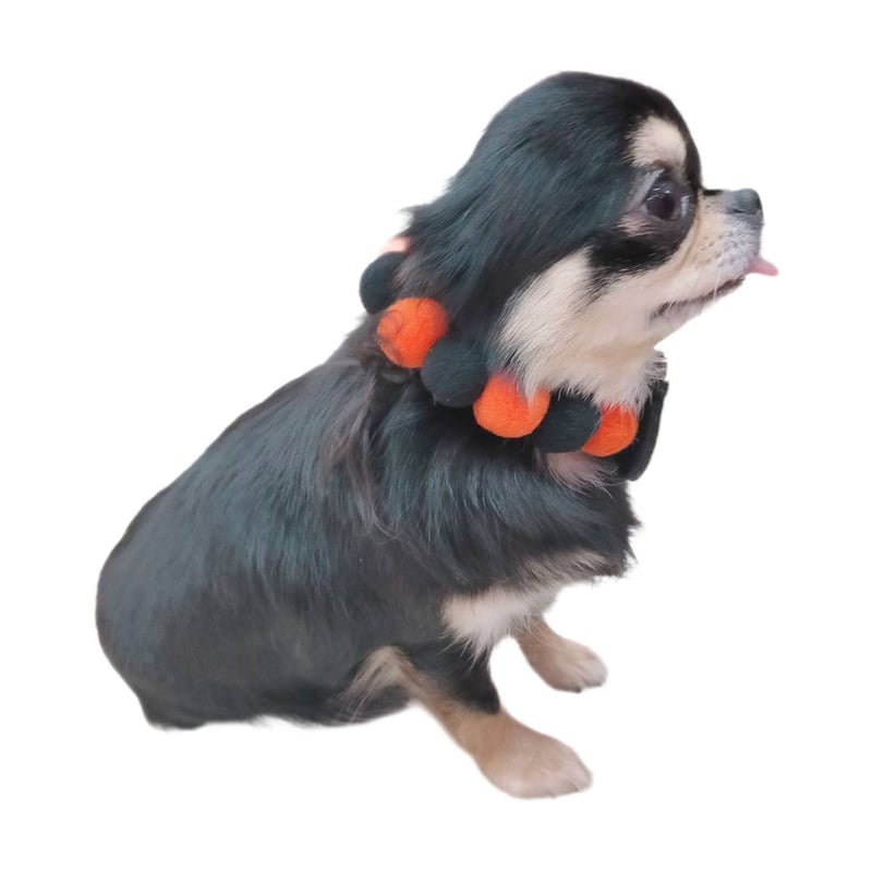 ハロウィン キラキラ ネックリボン 犬用 犬 ネックレス コスプレ