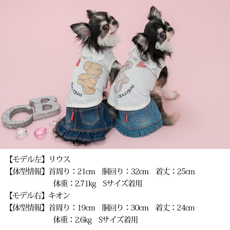 CRAZYBOO Baby クレイジーブー Kiss youパーカ 犬服 ドッグウェア 犬 春