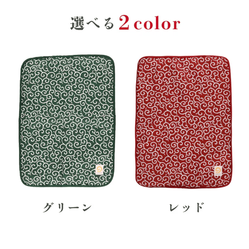 mamemochi 沼る唐草ブランケット 犬用 猫用 寝具 マット 春夏