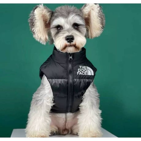 THE　DOG　FACE　ベスト　ダウン　ジャケット　ジャンバー 犬服 ドッグウェア ペットウェア 冬 防寒着 裏ボア　トレーナー　冬服　小型犬　中型犬