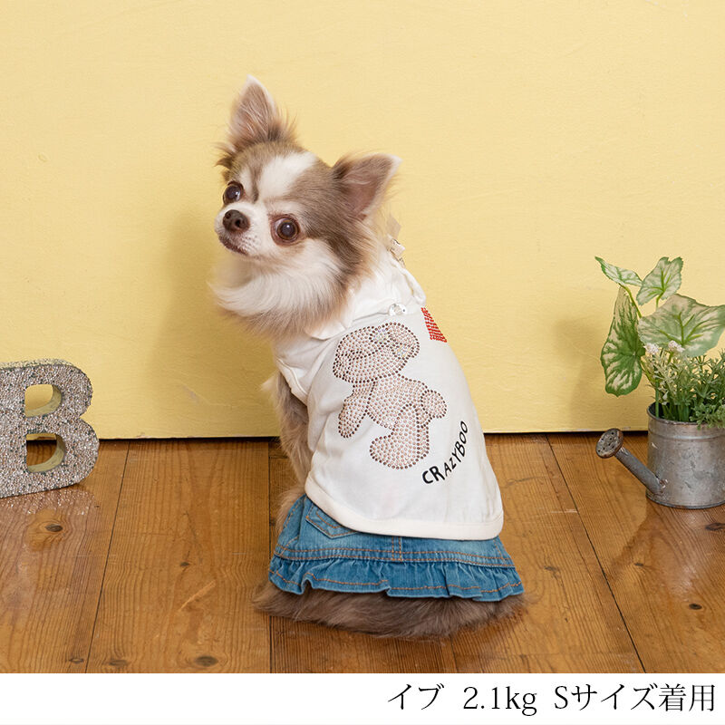 CRAZYBOO Baby クレイジーブー Kiss youパーカ 犬服 ドッグウェア 犬 春
