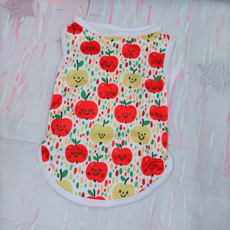 犬服 M わんこの普段着 サイケなりんご 犬服 M わんこの普段着サイケ