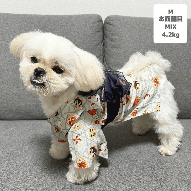 防虫 犬 服 】iDog MOSCAPE 華やか大輪帯浴衣 防蚊 防蚊 犬用浴衣 犬服