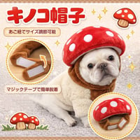 キノコ帽子 犬 帽子 ペット帽子 犬用帽子 ペットコスプレ 犬コスプレ きのこ帽子 ペットアクセサリー 犬アクセサリー 小型犬 中型犬 犬用コスチューム ペット帽子かわいい SNS映え 犬写真撮影