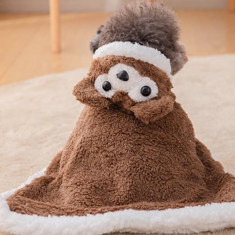 ふわふわマント ケープ コート ポンチョ ぶた くま 犬 猫 犬服