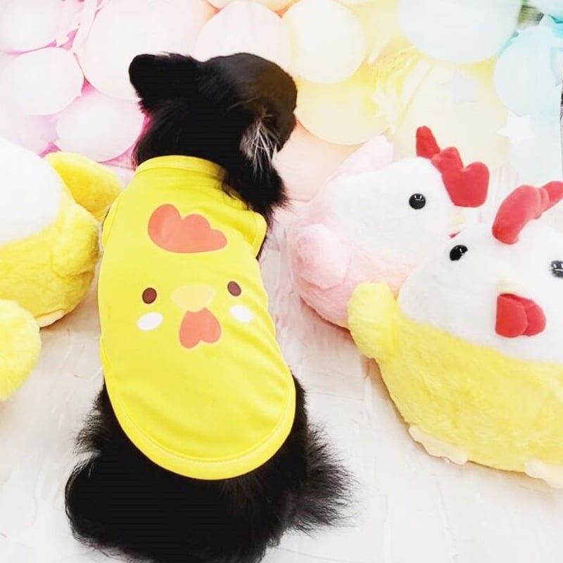 犬の洋服 にわとりタンク わんこ ひよこ 犬 犬服 春夏 小型犬 夏服