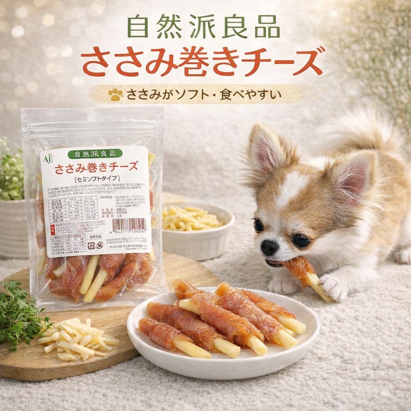 ささみ巻きチーズ 15本入り 犬 おやつ 無添加 国産 ササミ 鶏肉 ガム