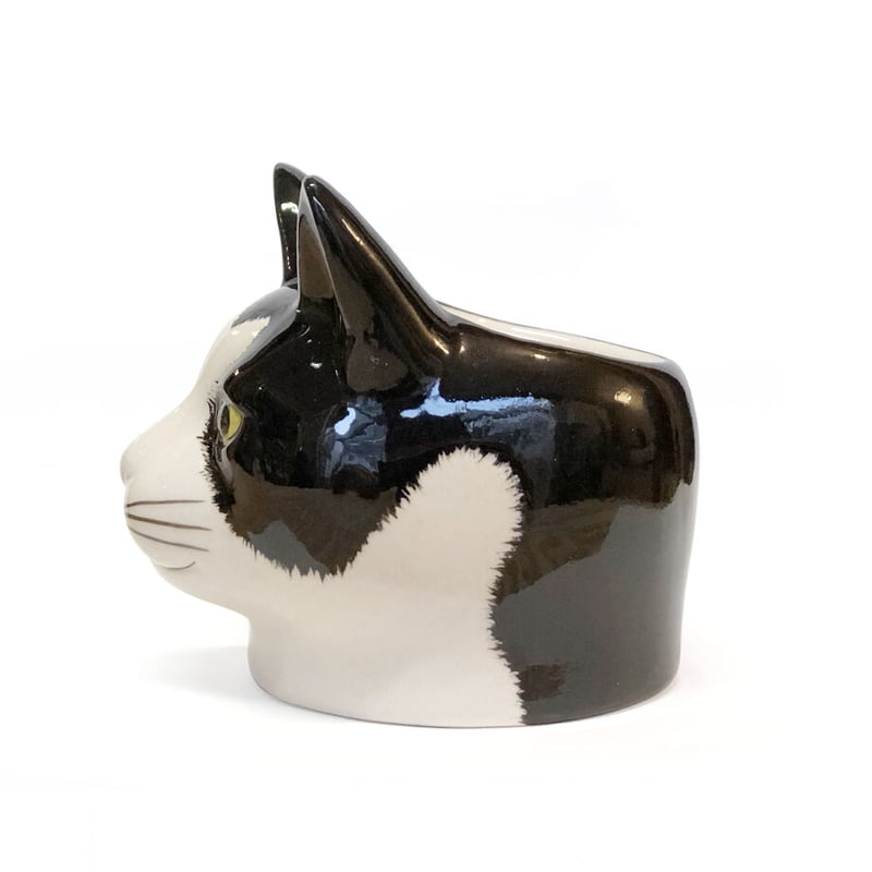 QUAIL Ceramics エッグカップ（黒ブチ） | ホテルスネコ ONLINE STORE